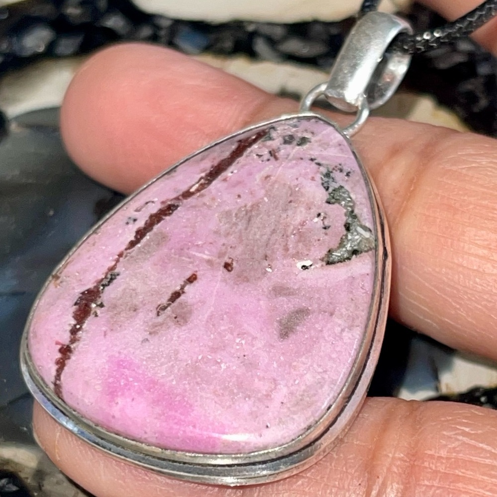 Cobalt Calcite Pendant 2 1/4”